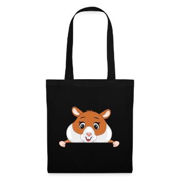 Bon hamster qui regarde - Sac en tissu - noir - Devant