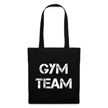 Équipe de gymnase - Sac en tissu - noir - Devant