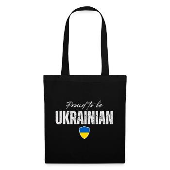 Ukrainischer Stolz, ich liebe die Ukraine - Stoffbeutel - Schwarz - Vorne