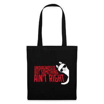 Undiagnosed But Something Ain't Right Lama Glasses - Tote Bag - black - Front