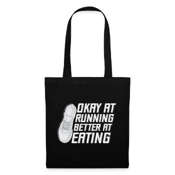 Marathon Runner Okay At Running Gift - Sac en tissu - noir - Devant