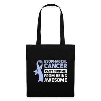 Cancer de l’œsophage Survivant du cancer de la chimiothérapie - Sac en tissu - noir - Devant