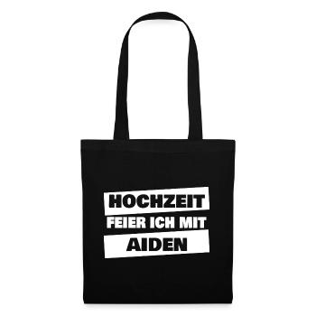 JGA Aiden - Stoffbeutel - Schwarz - Vorne
