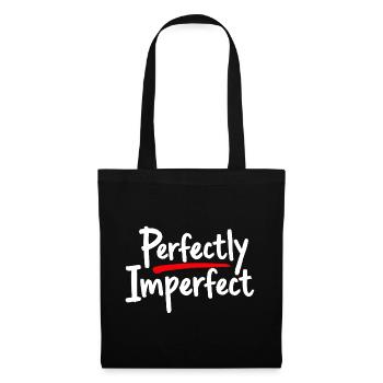 Déclaration parfaitement imparfaite pour l’amour de soi - Sac en tissu - noir - Devant