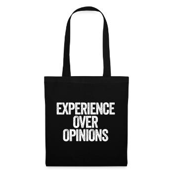 Expérience plutôt que opinions Grand-père sarcastique Grand-mère - Sac en tissu - noir - Devant