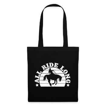 Équitation de rodéo Tout-Cowboy Long Ride - Sac en tissu - noir - Devant