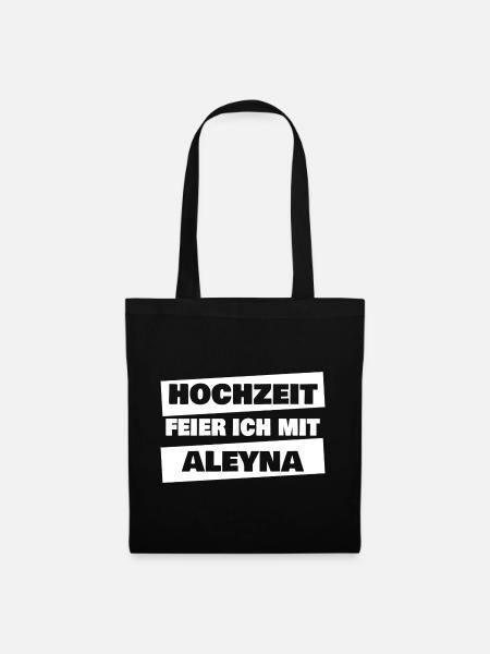 Heiraten Aleyna - Stoffbeutel - Schwarz
