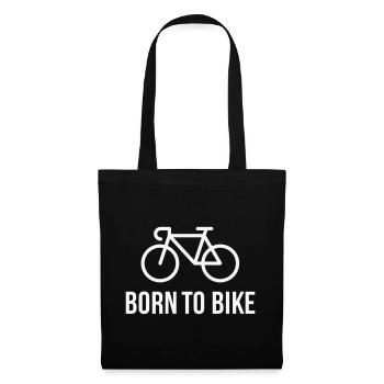 Born To Bike (Cyclist / Bike / Road Bike / W) - Tote Bag - black - Front