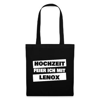 Heiraten Lenox - Stoffbeutel - Schwarz - Vorne