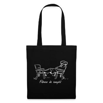 flaneur - Sac en tissu - noir - Devant