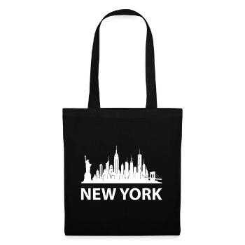 NEW YORK Skyline White - Tote Bag - black - Front