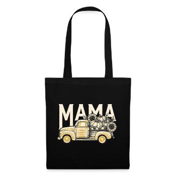 Vintage Mama Fall Truck - Stoffbeutel - Schwarz - Vorne
