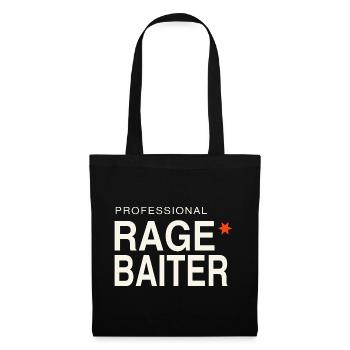 Professional Rage Baiter Ragebait Jugendwort 2026 - Stoffbeutel - Schwarz - Vorne