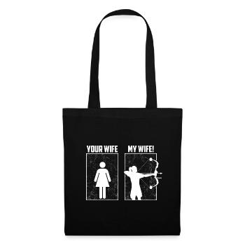 Your Wife, My Wife - Archery Wife Archery - Tote Bag - black - Front