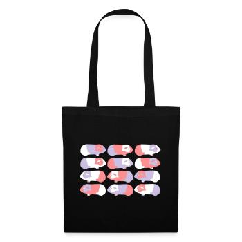 guinea pigs v - Sac en tissu - noir - Devant