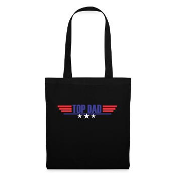 Chemises de papa / énonciations de papa / meilleur papa / top papa - Sac en tissu - noir - Devant