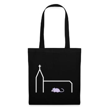 ★ Design colors changeable ★ Church mouse Church mouse - Tote Bag - black - Front