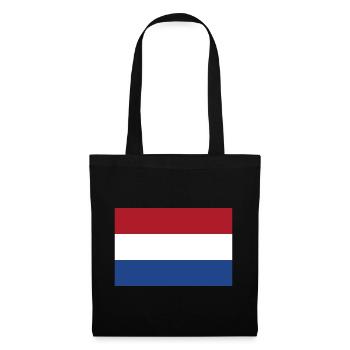 Pays-Bas Hollande Drapeau néerlandais Drapeau - Sac en tissu - noir - Devant