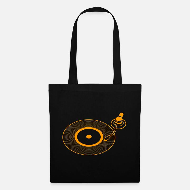 Record Record Record Player - Tote Bag - black