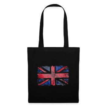 Aquarell Union Jack Splash - Stoffbeutel - Schwarz - Vorne