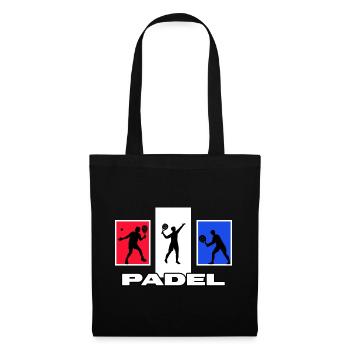 padeltennis padel paddle - Stoffbeutel - Schwarz - Vorne