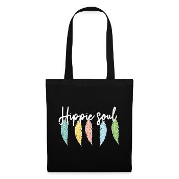Mouvement Hippie Paix Fleur Pouvoir Paix - Sac en tissu - noir - Devant