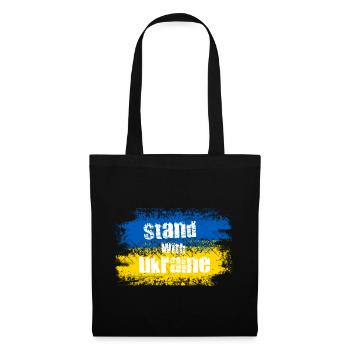 Stand avec Ukraine Motif - Sac en tissu - noir - Devant
