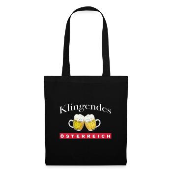 Klingendes Österreich - Bierkrüge - Stoffbeutel - Schwarz - Vorne
