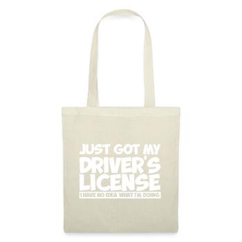 Just Got My Driver's License 2 - Stoffbeutel - Natur - Vorne