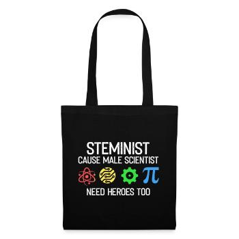 Professorin Steminist Designs für Equality Stem - Stoffbeutel - Schwarz - Vorne