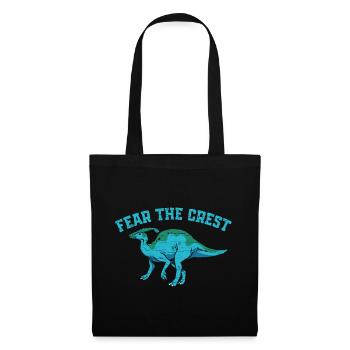 Parasaurolophus Geschenkidee Dino - Stoffbeutel - Schwarz - Vorne