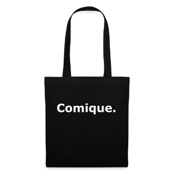 Comique idée cadeau humour - Sac en tissu - noir - Devant
