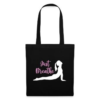 Yoga Geschenkidee - Namaste - Stoffbeutel - Schwarz - Vorne