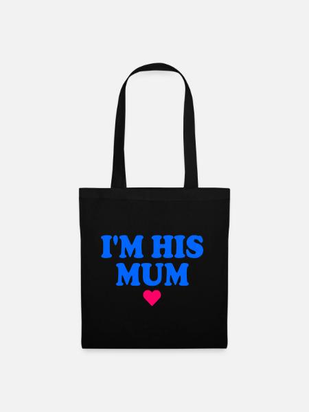 im his mom - Stoffbeutel - Schwarz