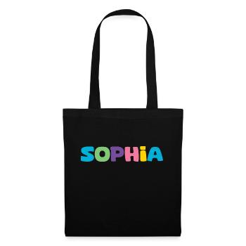 Name - Sophia - Tote Bag - black - Front