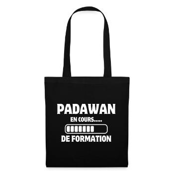 formation apprentissage, apprentis, travail humour - Sac en tissu - noir - Devant