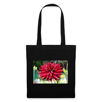 Dahlia Red Blossom ,Flower - Tote Bag - black - Front