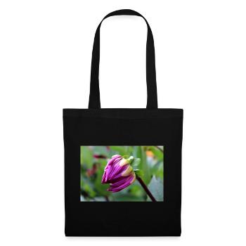 Dahlia Red Violet Blossom ,Flower - Tote Bag - black - Front