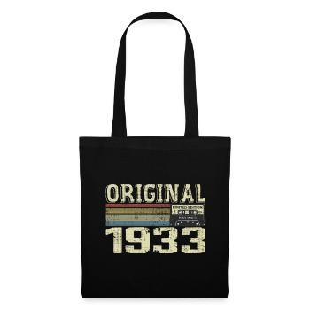 1933 Fêtes D’anniversaire - Cadeau Retro 1933 - Sac en tissu - noir - Devant