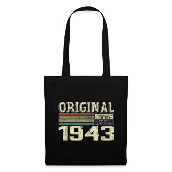 1943 Fêtes D’anniversaire - Cadeau Retro 1943 - Sac en tissu - noir - Devant