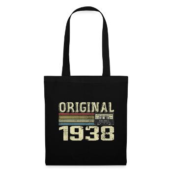 1938 Geburtstagsfeiern - 1938 Retro Geschenk - Stoffbeutel - Schwarz - Vorne
