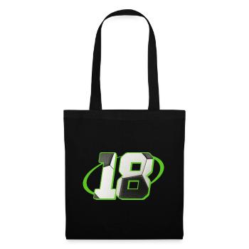 18 Anniversaire Football 18 ans Joueur de football - Sac en tissu - noir - Devant