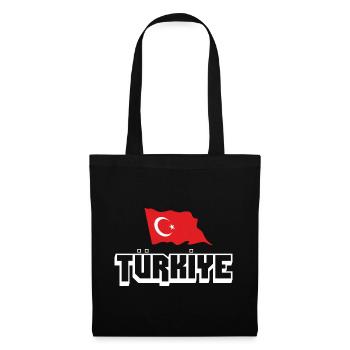 Türkiye - Stoffbeutel - Schwarz - Vorne