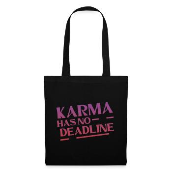 Le karma n’a pas de date limite 4 - Sac en tissu - noir - Devant