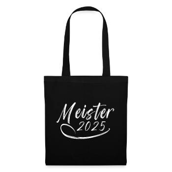 Meister 2025 - Stoffbeutel - Schwarz - Vorne