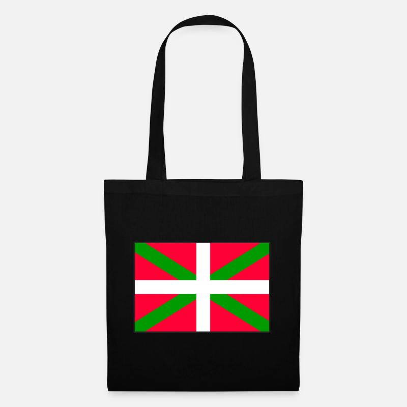 Drapeau basque - Sac en tissu - noir
