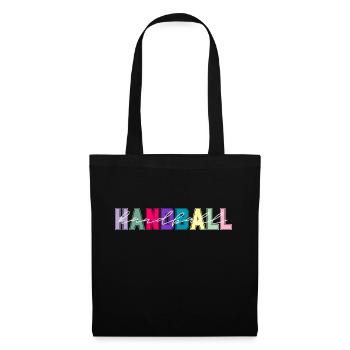 Handball couleurs - cadeau amateur de handball - Sac en tissu - noir - Devant