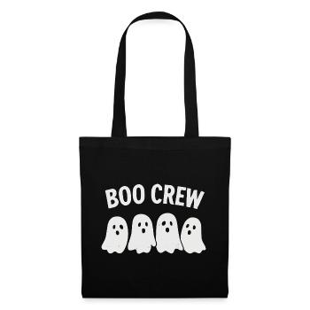 Halloween Boo Crew Geister Shirt Lustig - Stoffbeutel - Schwarz - Vorne