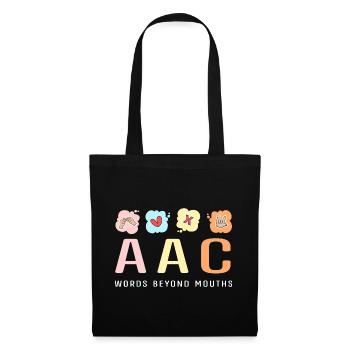 SLP Sign Language AAC Communication - Tote Bag - black - Front