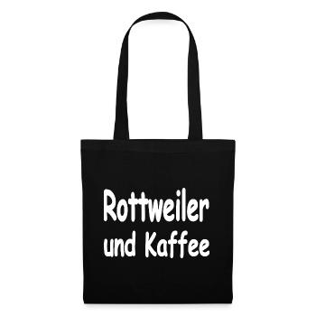 Rottweiler - Sac en tissu - noir - Devant
